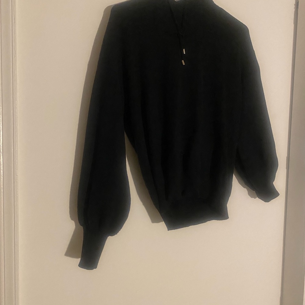 Black sweater hoodie